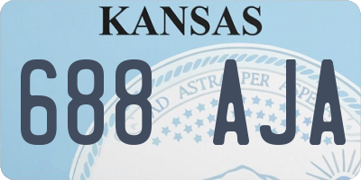 KS license plate 688AJA