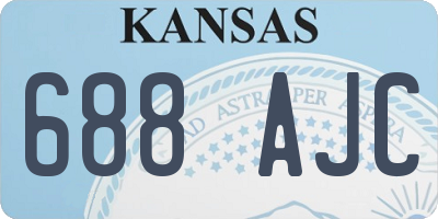 KS license plate 688AJC