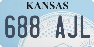 KS license plate 688AJL