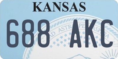KS license plate 688AKC
