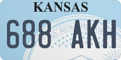 KS license plate 688AKH
