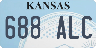 KS license plate 688ALC