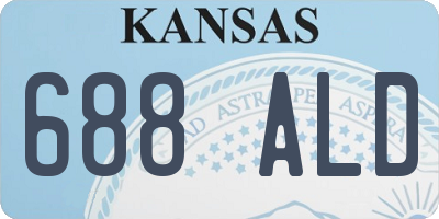 KS license plate 688ALD