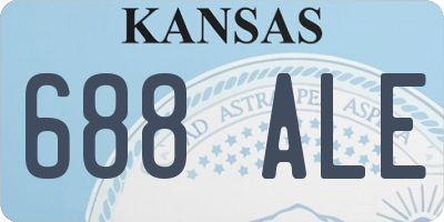 KS license plate 688ALE