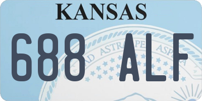 KS license plate 688ALF