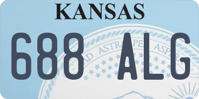 KS license plate 688ALG