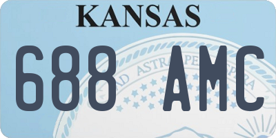 KS license plate 688AMC