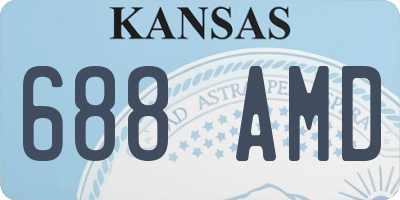 KS license plate 688AMD