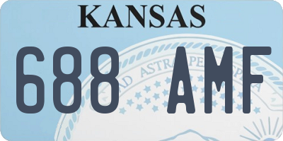 KS license plate 688AMF