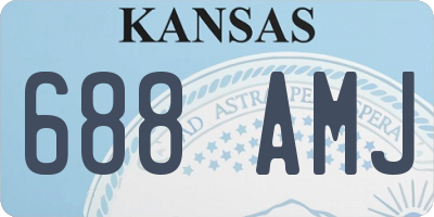 KS license plate 688AMJ