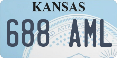 KS license plate 688AML