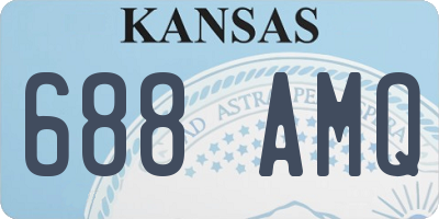 KS license plate 688AMQ