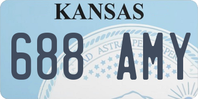 KS license plate 688AMY
