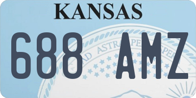 KS license plate 688AMZ