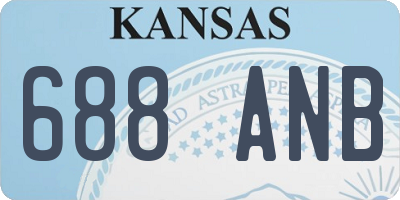 KS license plate 688ANB
