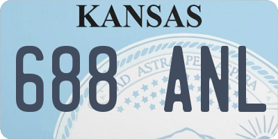 KS license plate 688ANL