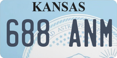 KS license plate 688ANM