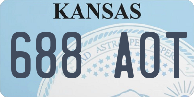 KS license plate 688AOT