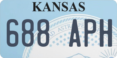 KS license plate 688APH