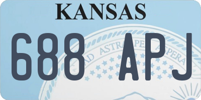 KS license plate 688APJ