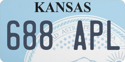 KS license plate 688APL