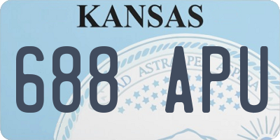 KS license plate 688APU