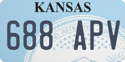 KS license plate 688APV