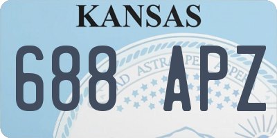 KS license plate 688APZ