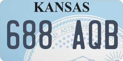 KS license plate 688AQB