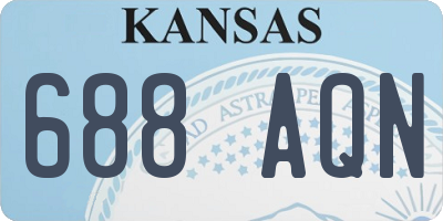 KS license plate 688AQN