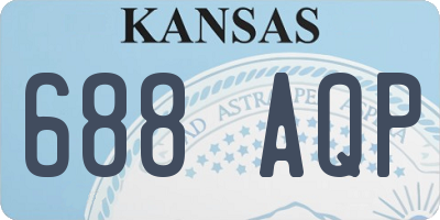 KS license plate 688AQP