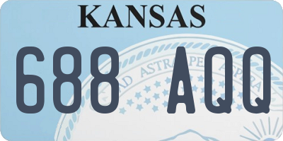 KS license plate 688AQQ