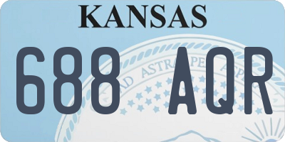 KS license plate 688AQR