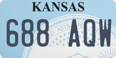 KS license plate 688AQW