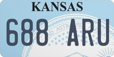 KS license plate 688ARU