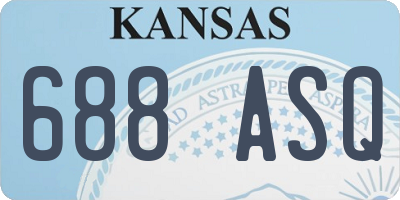 KS license plate 688ASQ