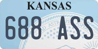 KS license plate 688ASS