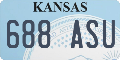 KS license plate 688ASU