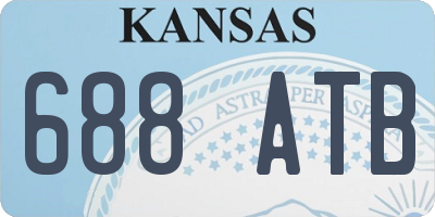 KS license plate 688ATB