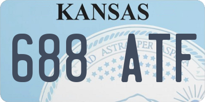 KS license plate 688ATF