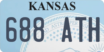 KS license plate 688ATH