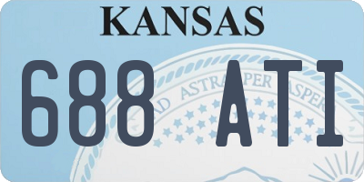KS license plate 688ATI