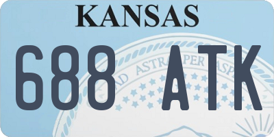 KS license plate 688ATK