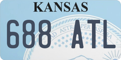 KS license plate 688ATL
