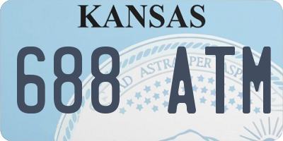 KS license plate 688ATM