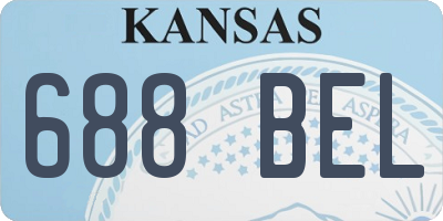 KS license plate 688BEL