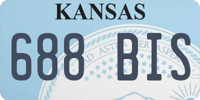 KS license plate 688BIS