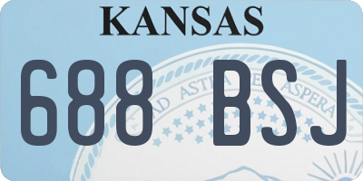 KS license plate 688BSJ
