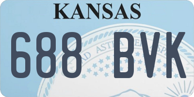 KS license plate 688BVK