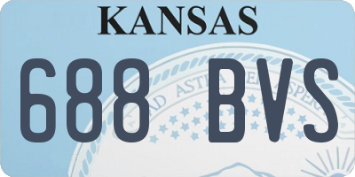 KS license plate 688BVS